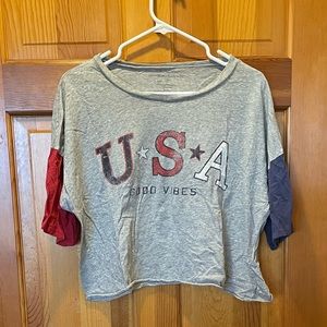 USA crop top